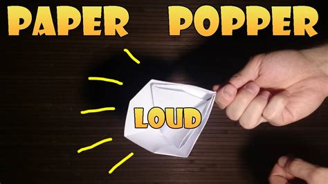 How to Make a Loud Paper Popper: A Symphony of Folds and Noise